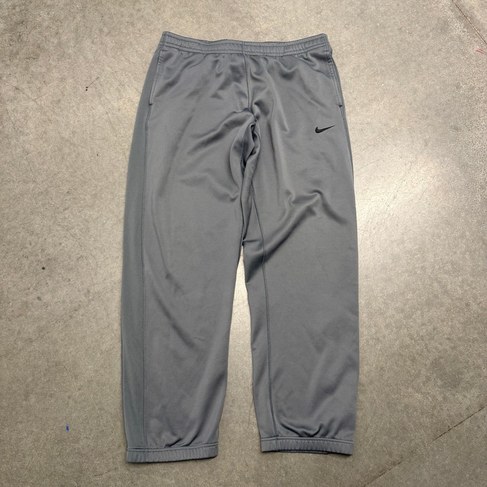 Nike Therma-FIT Mens Gray Athletic Training Jogger Pants Large 3889